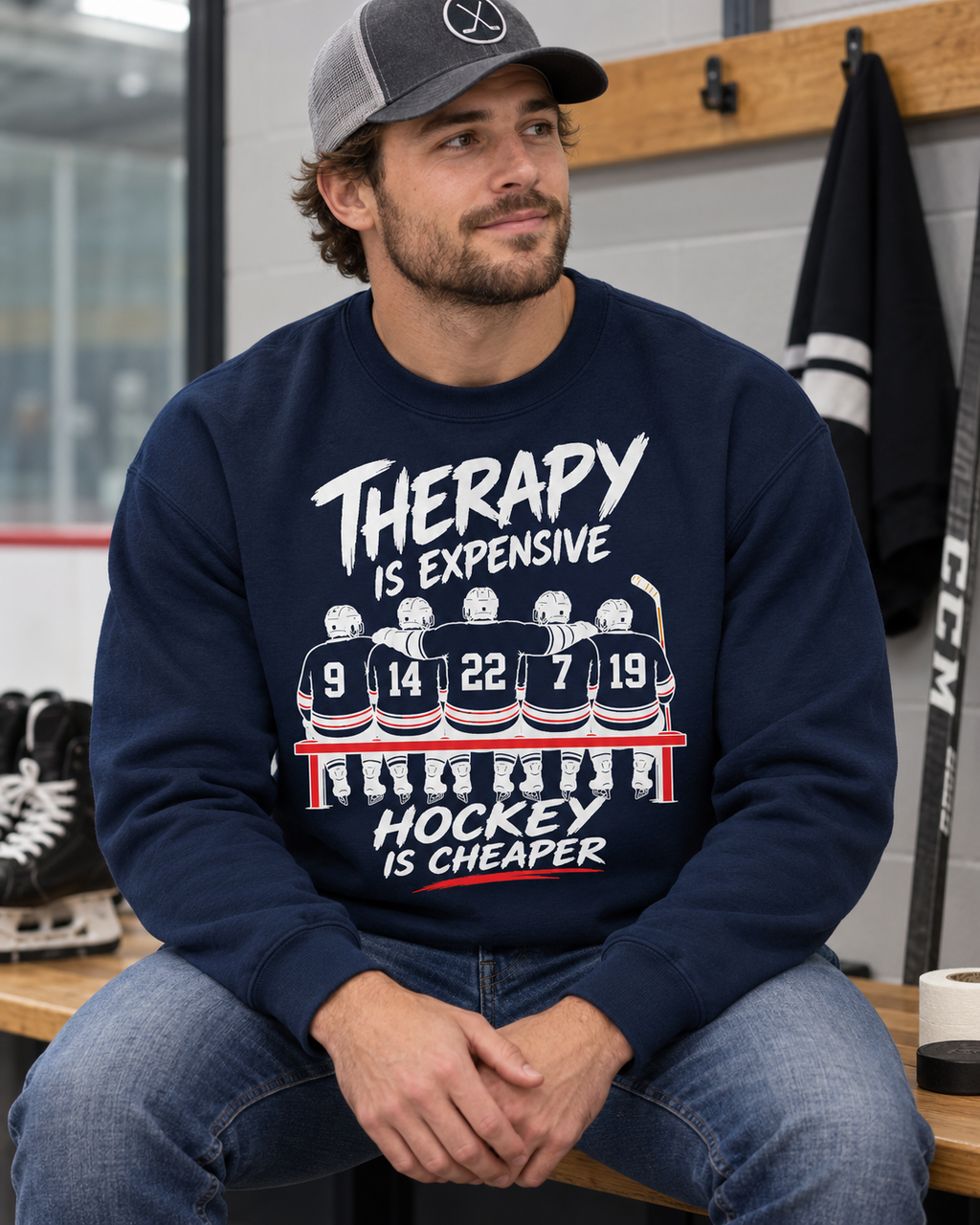 Therapy Is Expensive Hockey Is Cheaper Sweatshirt