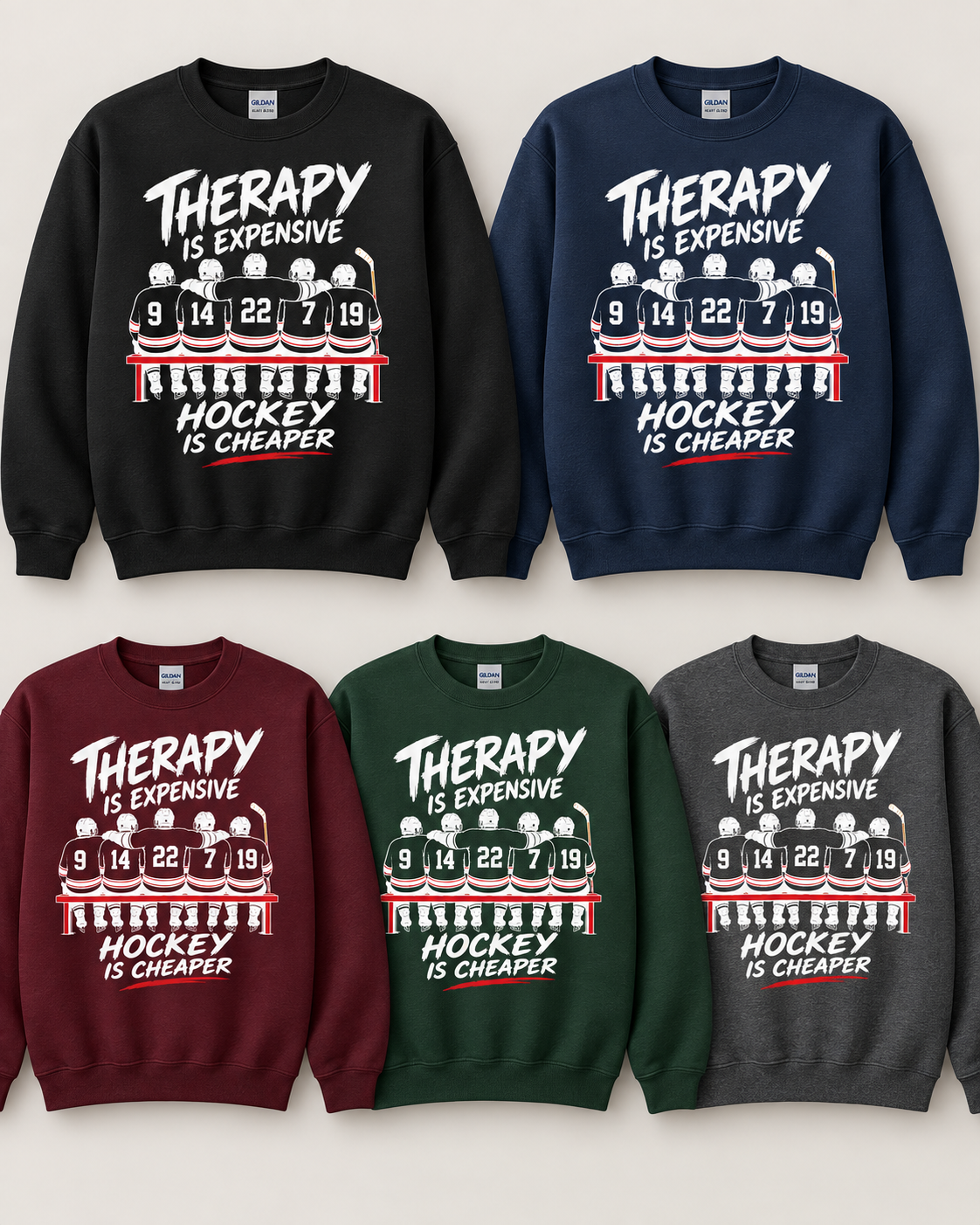 Therapy Is Expensive Hockey Is Cheaper Sweatshirt
