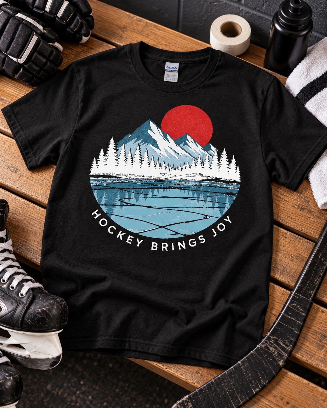 Hockey Brings Joy Pond Hockey T-Shirt