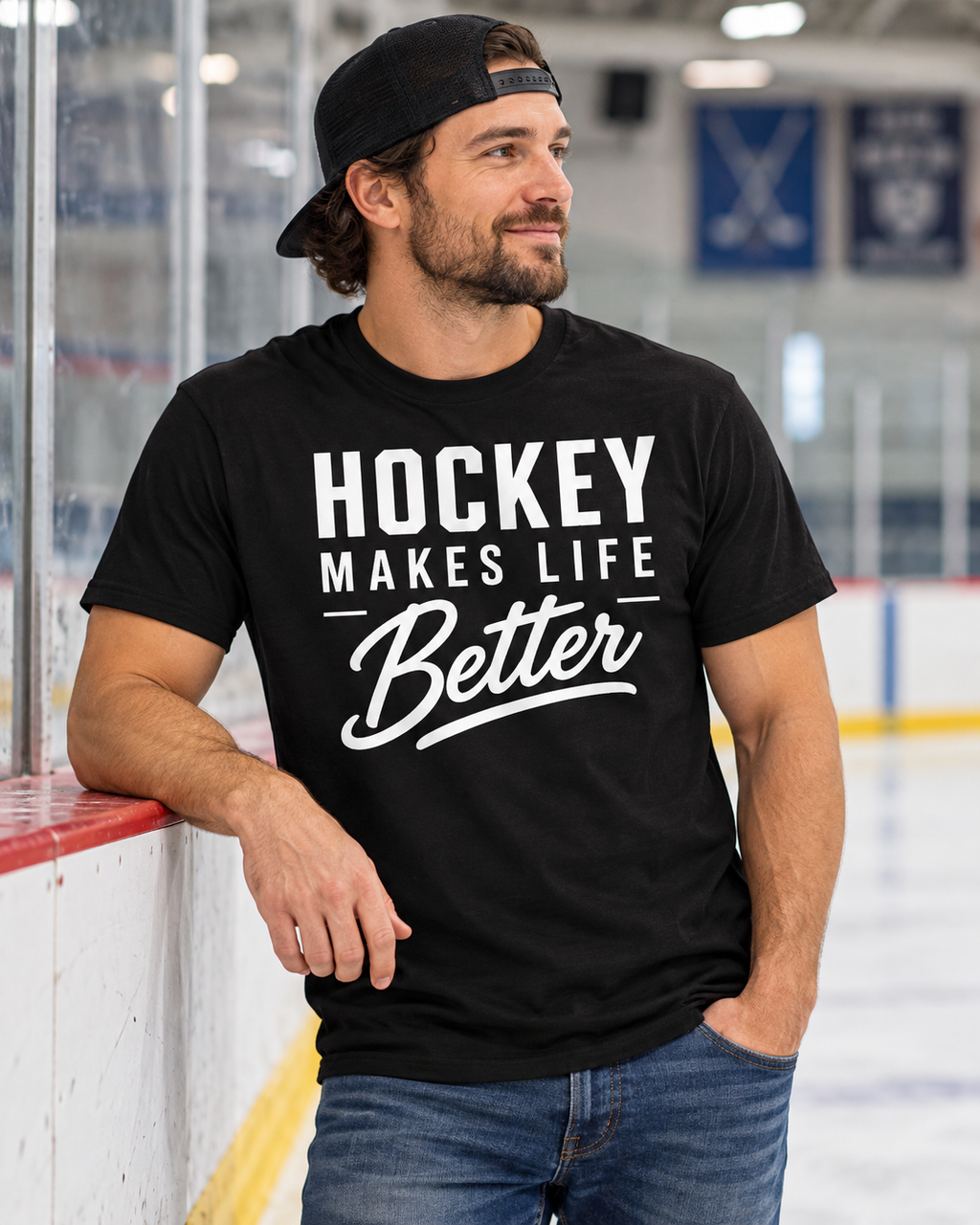 Hockey Makes Life Better Unisex T-Shirt