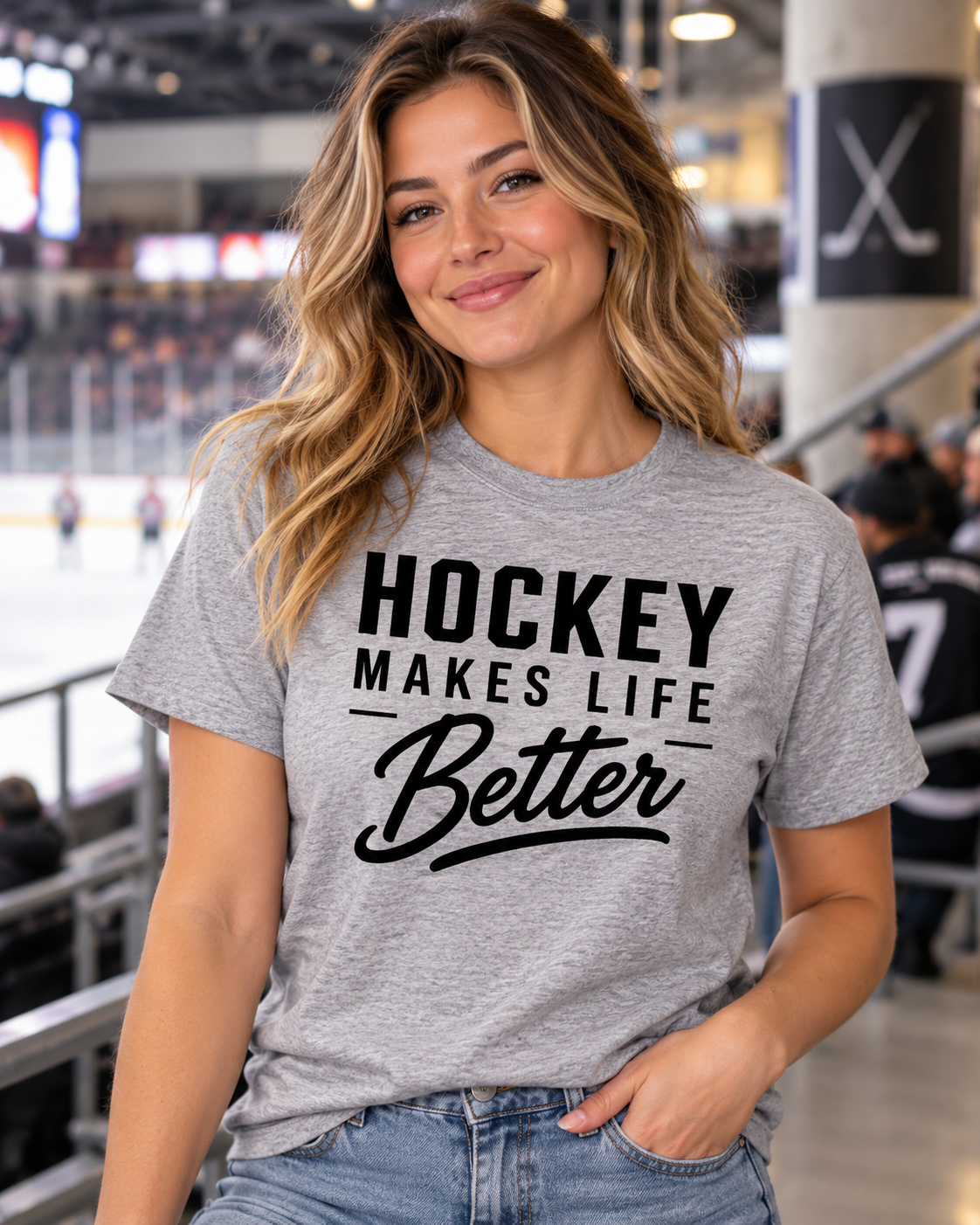 Hockey Makes Life Better Unisex T-Shirt