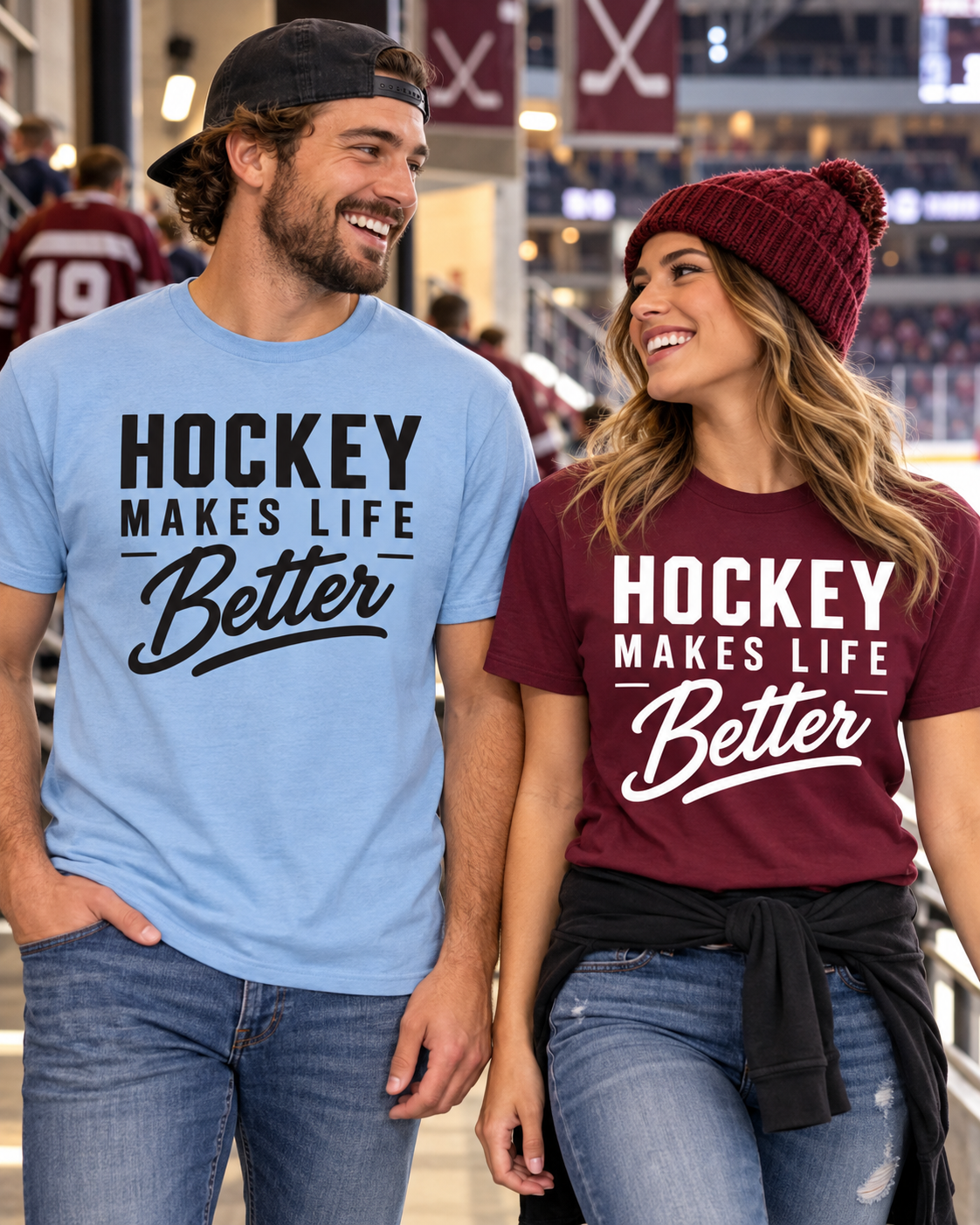Hockey Makes Life Better Unisex T-Shirt