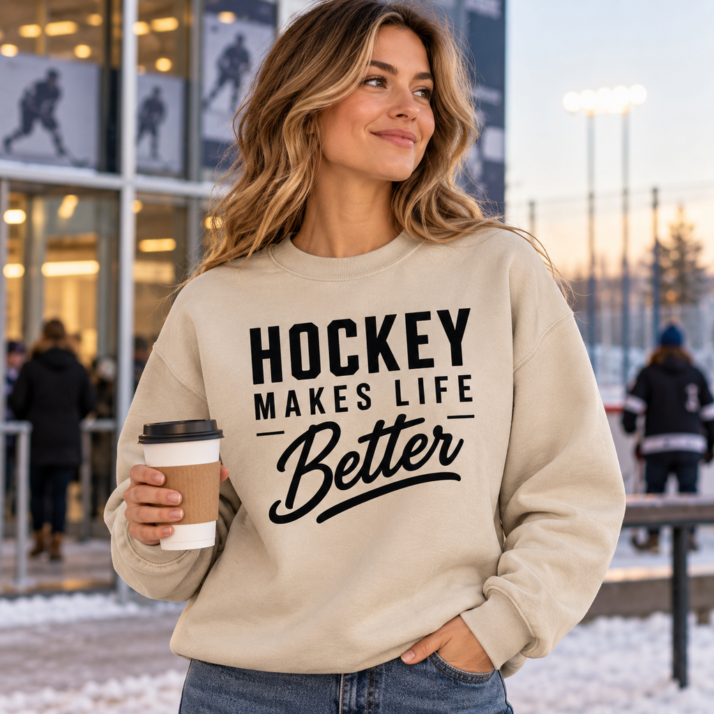 Hockey Makes Life Better Unisex Sweatshirt