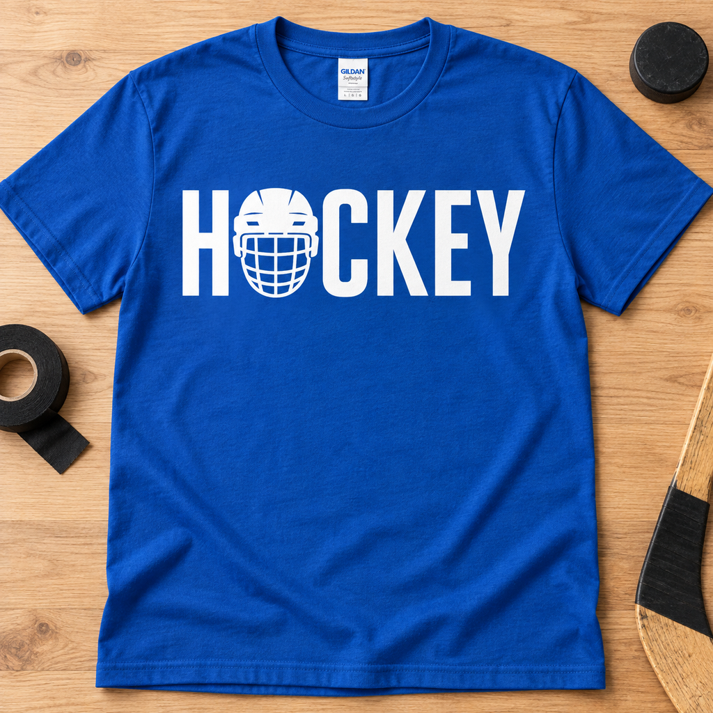 Hockey Helmet Graphic T-Shirt
