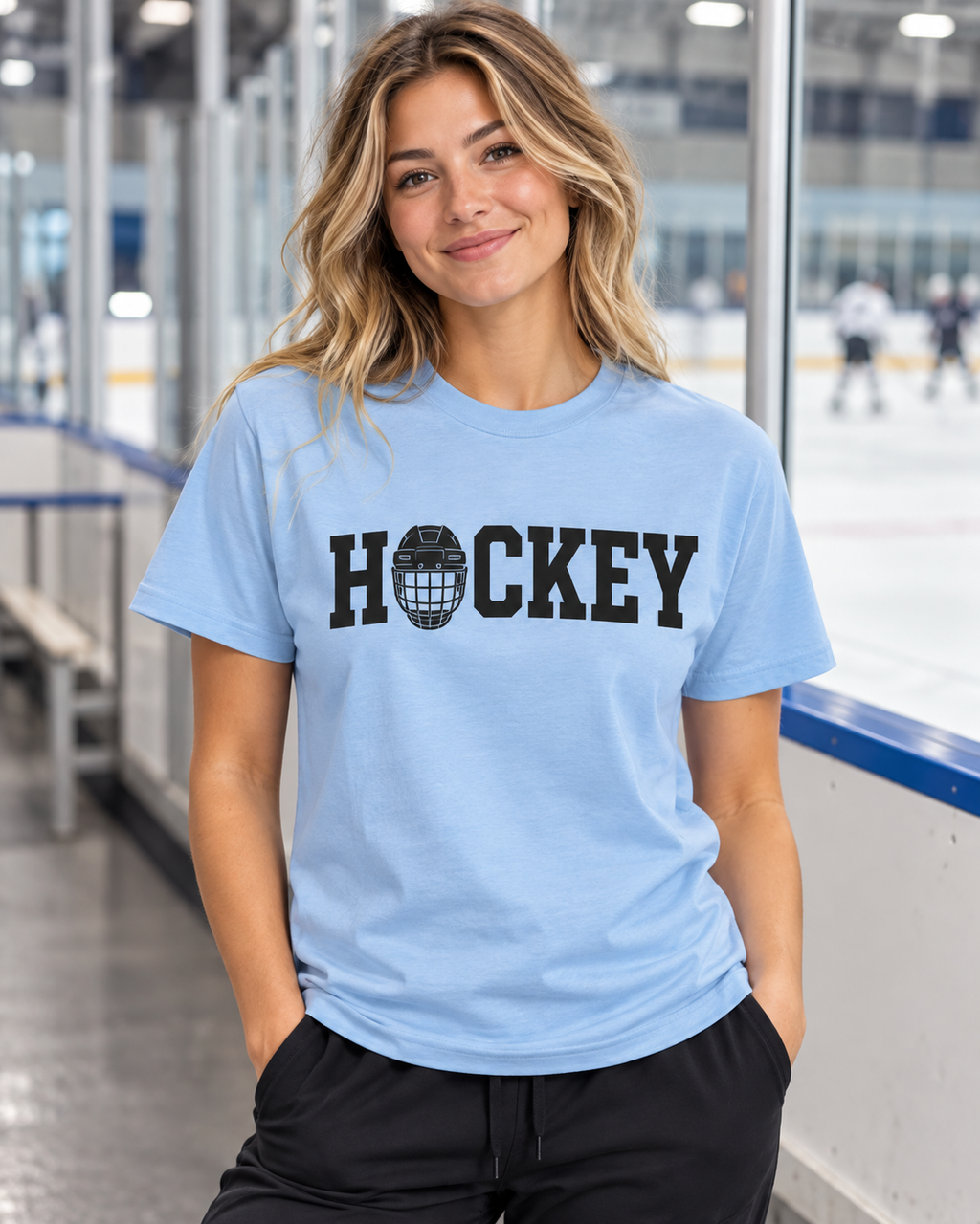 Hockey Helmet Graphic T-Shirt