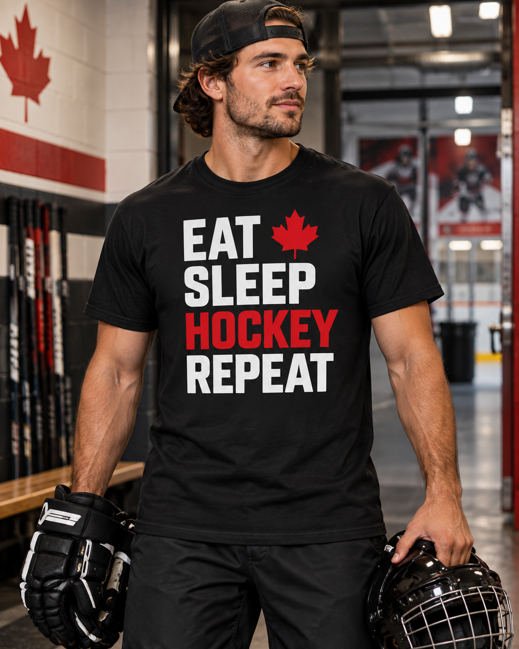 Eat Sleep Hockey Repeat T-Shirt