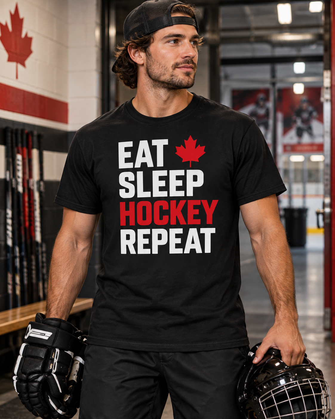 Eat Sleep Hockey Repeat T-Shirt