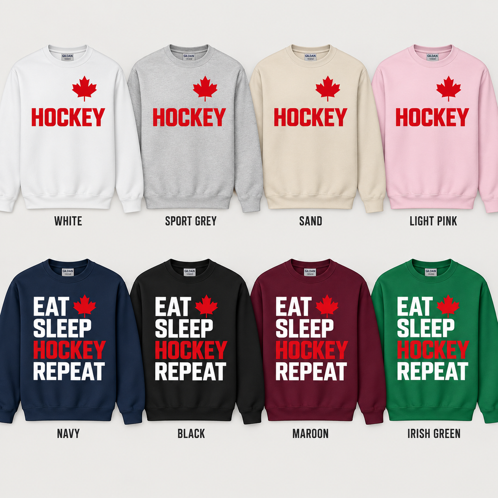 Eat Sleep Hockey Repeat Hockey Sweatshirt
