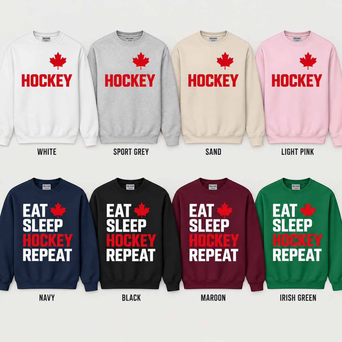 Eat Sleep Hockey Repeat Hockey Sweatshirt