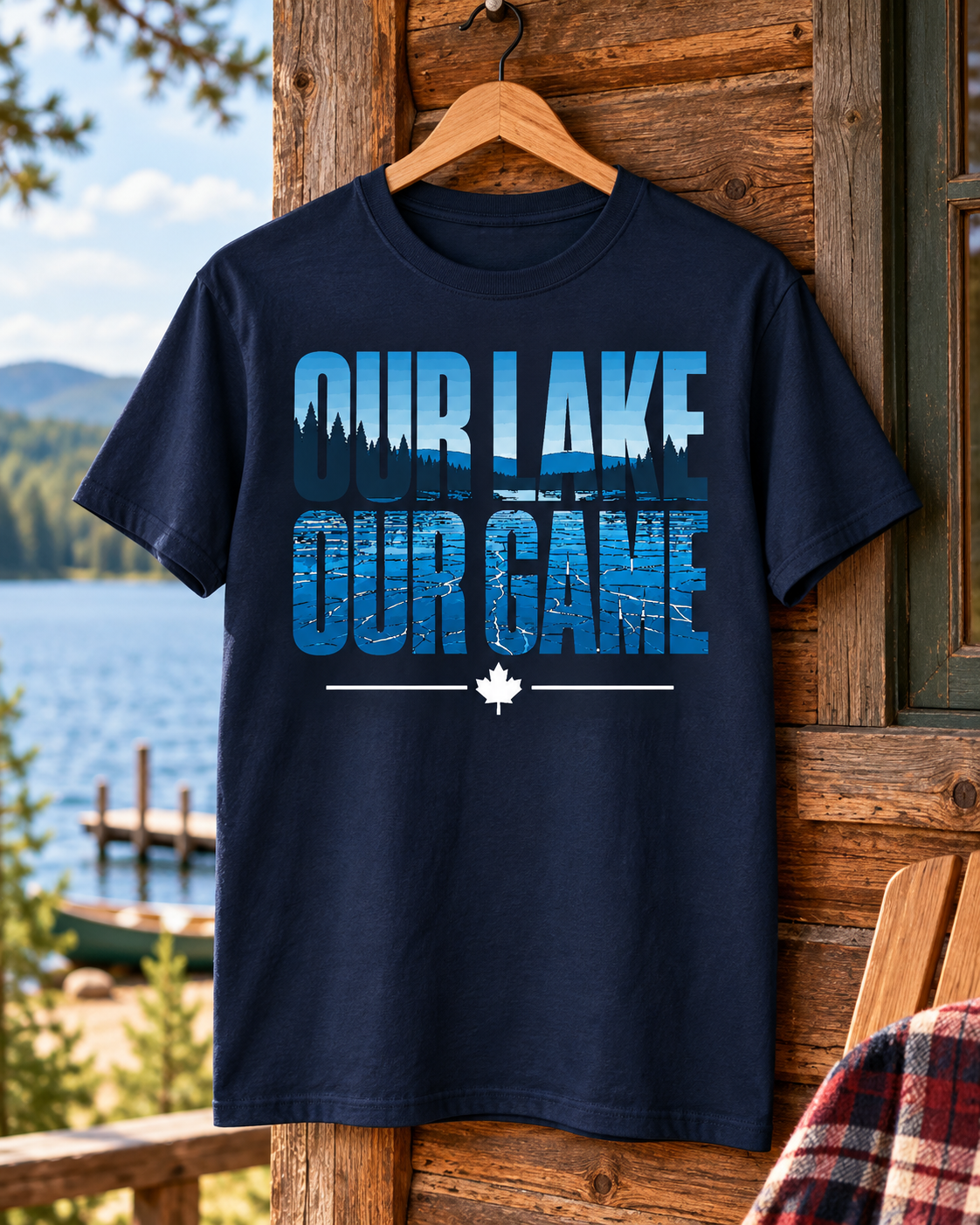 Our Lake Our Game Pond Hockey T-Shirt