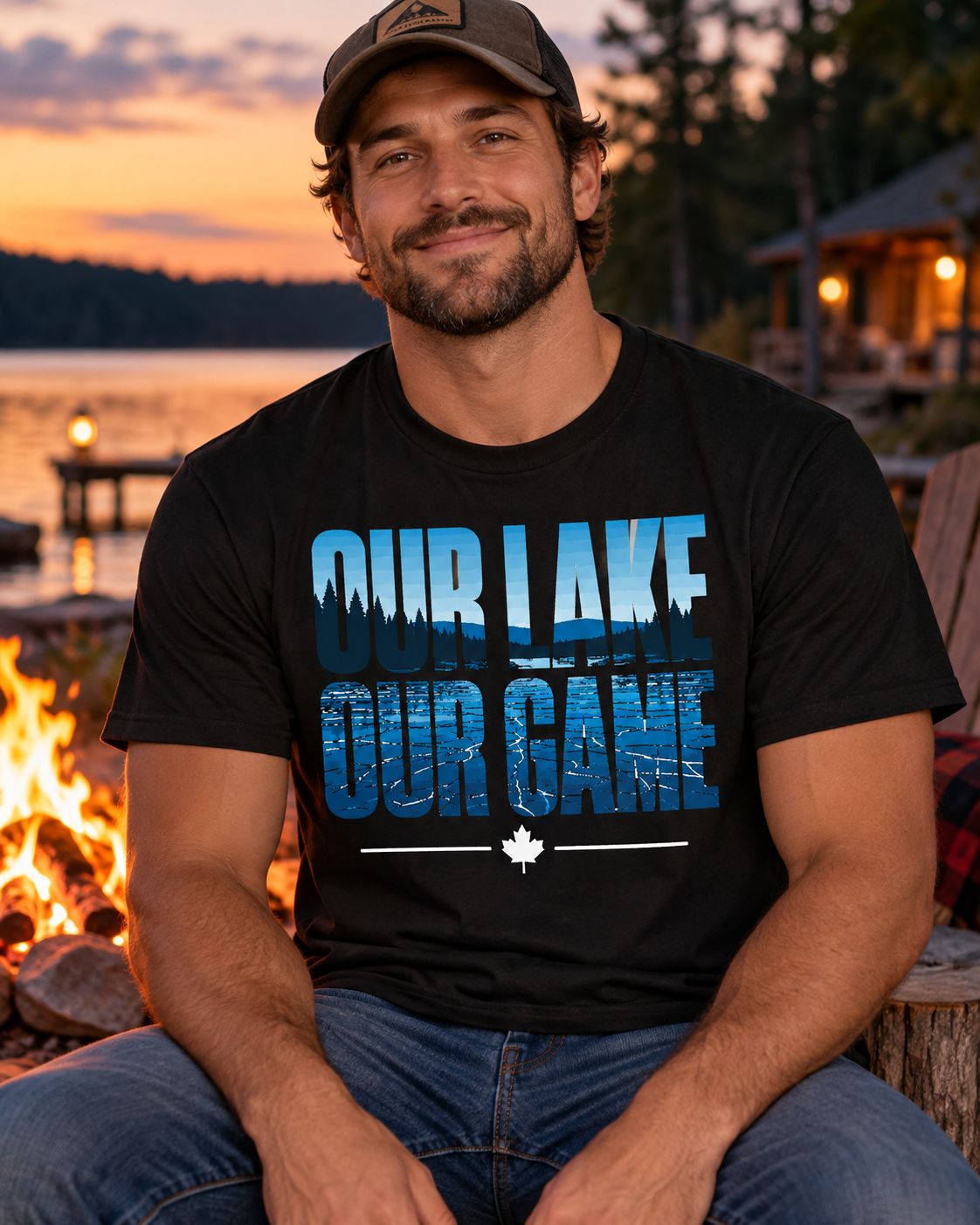 Our Lake Our Game Pond Hockey T-Shirt