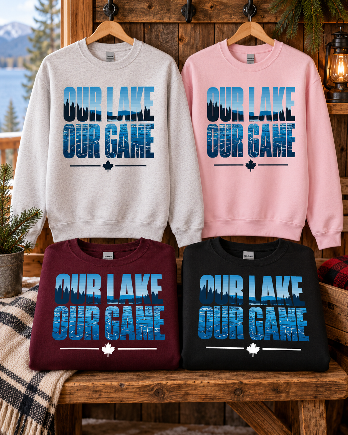 Our Lake Our Game Pond Hockey Sweatshirt
