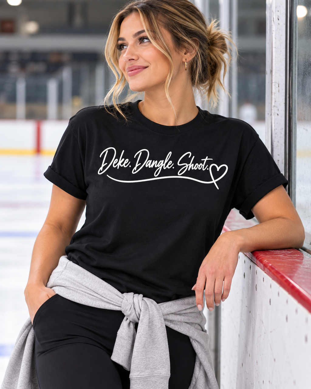 Deke Dangle Shoot Women's Hockey Shirt