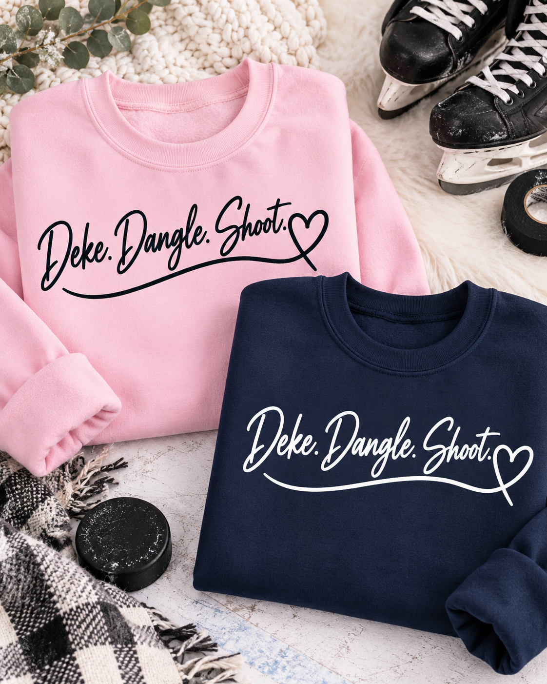 Deke Dangle Shoot Women's Hockey Sweatshirt