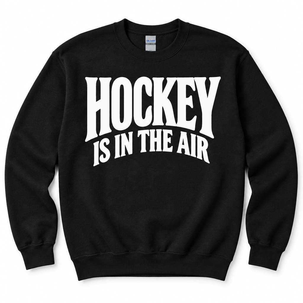 Hockey Is in the Air Unisex Crewneck Sweatshirt