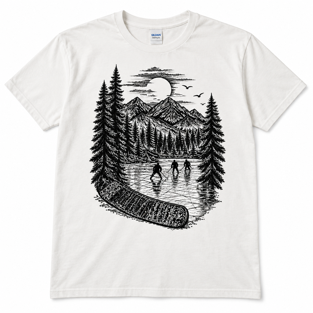 Stick Outdoors Pond Hockey T-Shirt