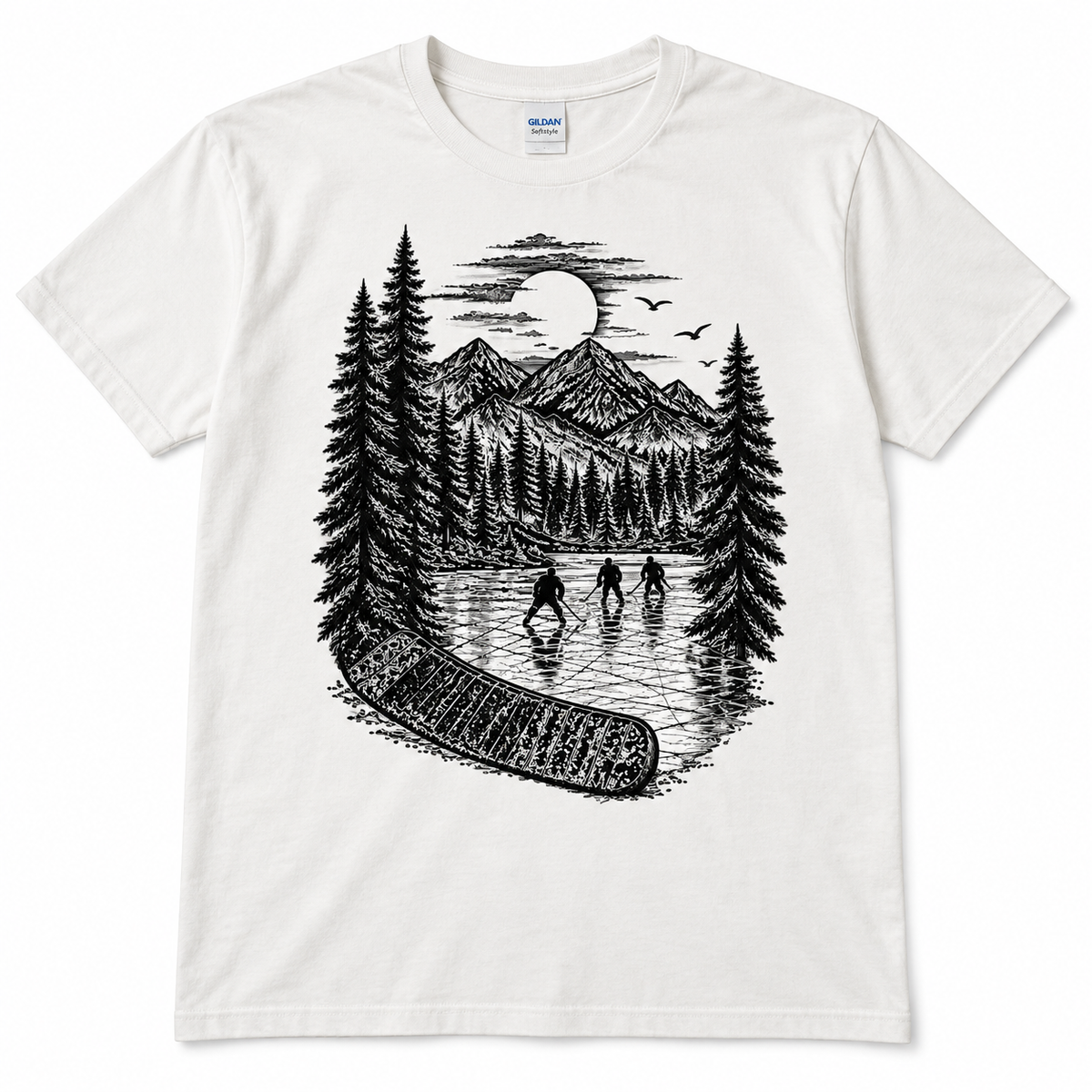 Stick Outdoors Pond Hockey T-Shirt