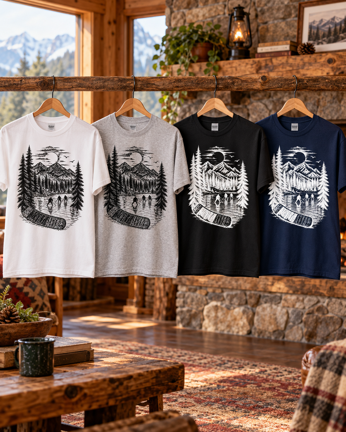 Stick Outdoors Pond Hockey T-Shirt