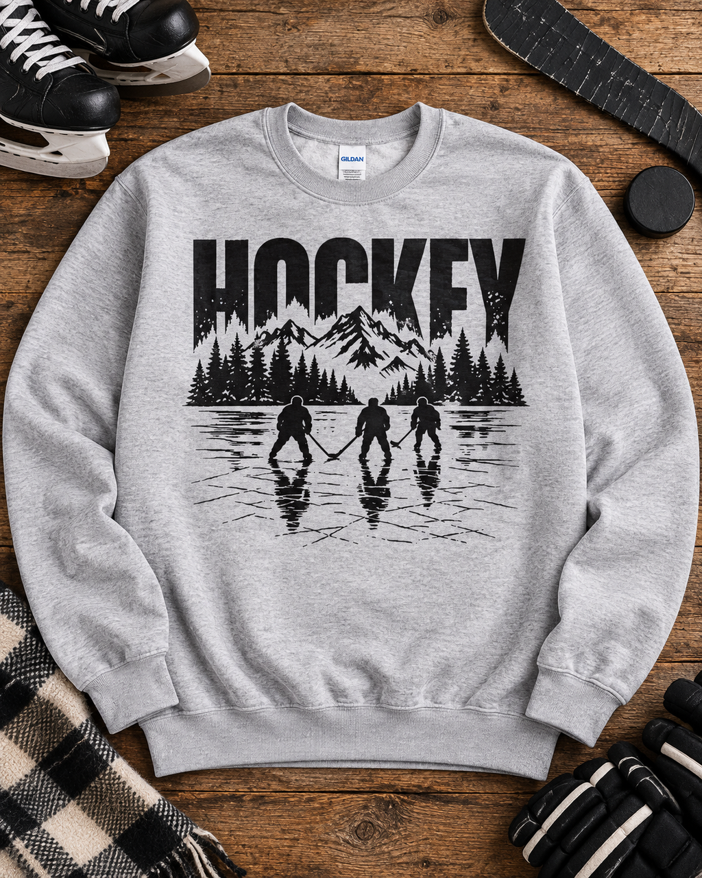 Hockey Mountain Pond Hockey Crewneck Sweatshirt