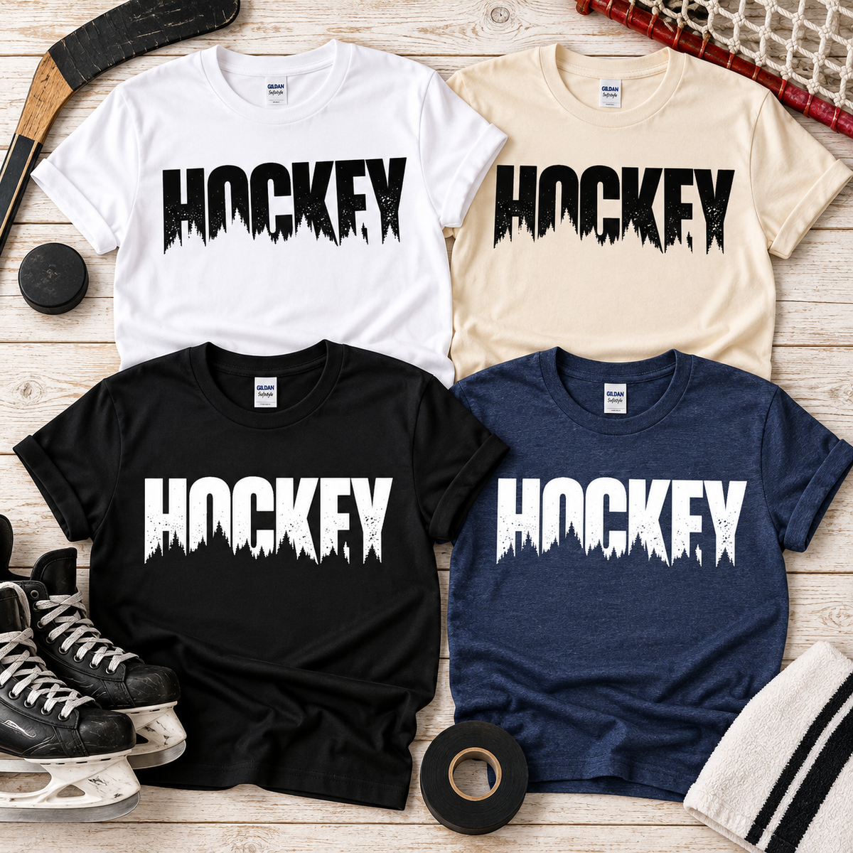 Hockey Forest Graphic T-Shirt