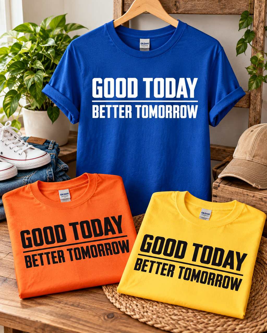 Good Today Better Tomorrow Motivational T-Shirt