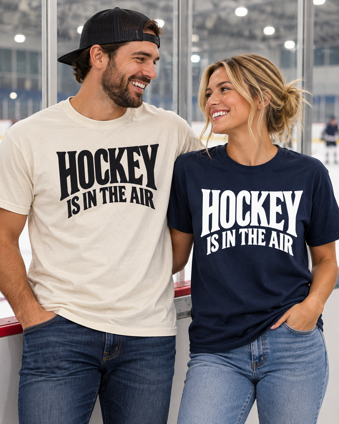 Hockey Is in the Air Unisex T-Shirt