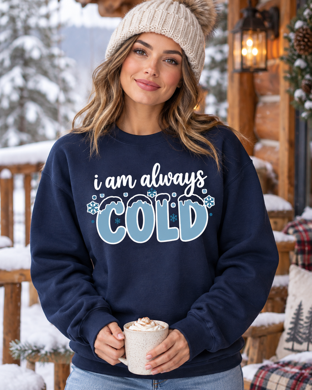 I Am Always Cold Sweatshirt | Winter Humor Crewneck