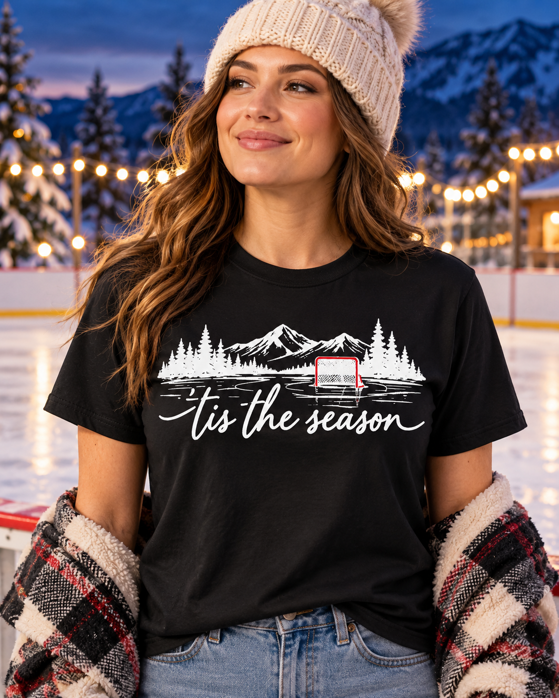 ’Tis the Season Pond Hockey T-Shirt