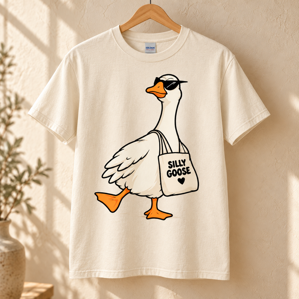 Silly Goose Tote Bag Graphic T-Shirt
