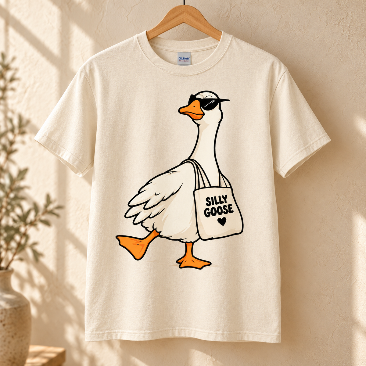 Silly Goose Tote Bag Graphic T-Shirt