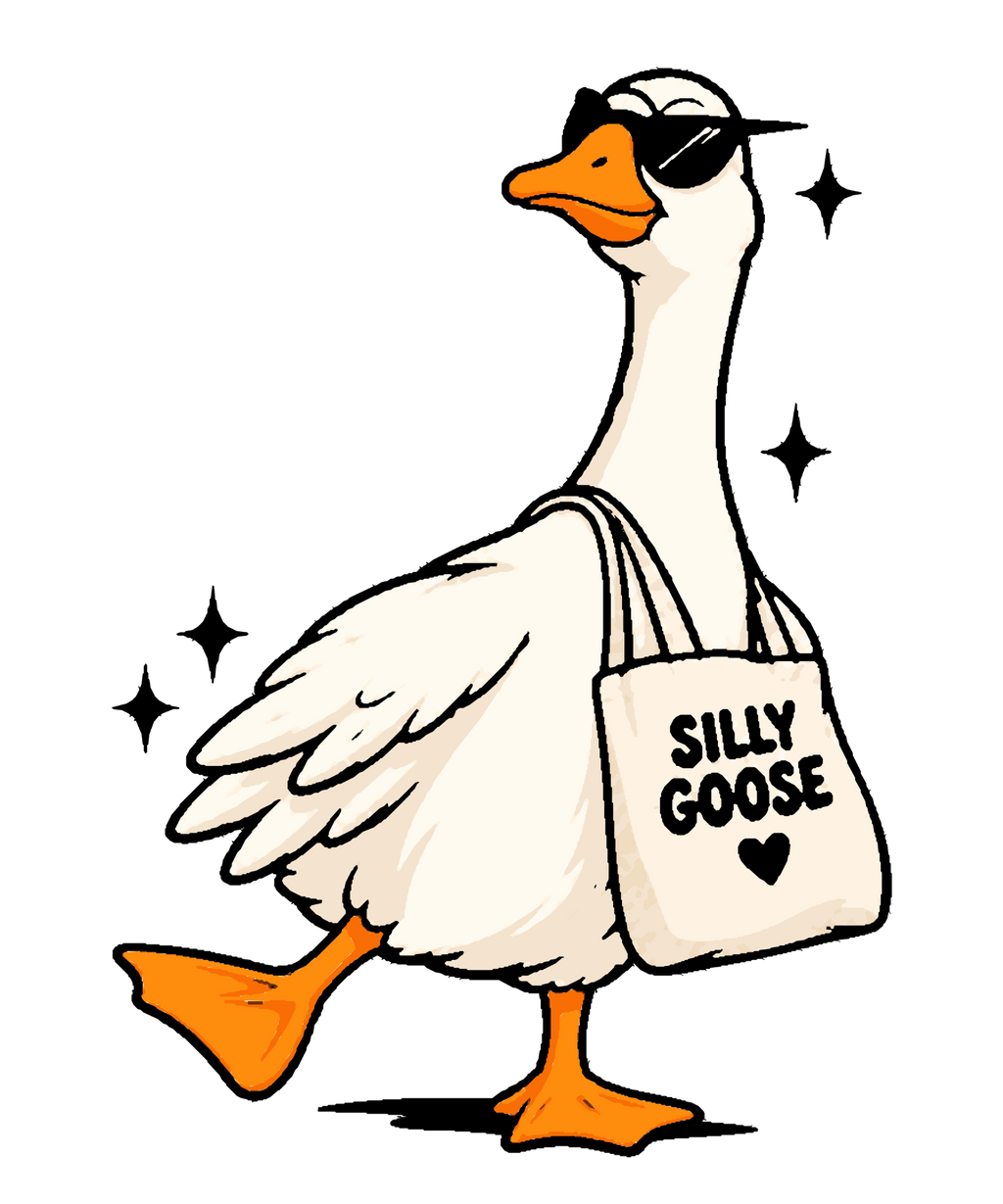 Silly Goose Tote Bag Crewneck Sweatshirt