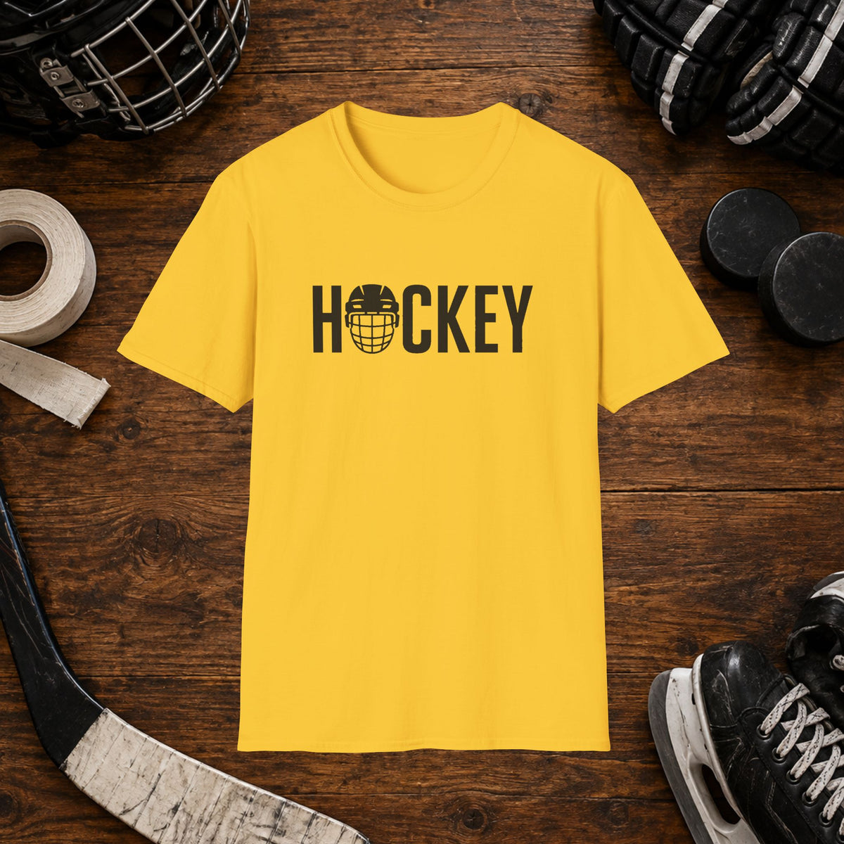Hockey Helmet Graphic T-Shirt