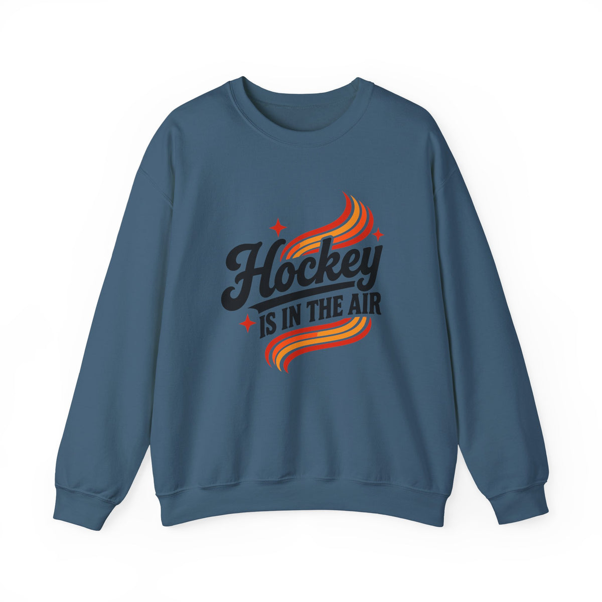 Hockey Is In The Air Retro Hockey Sweatshirt