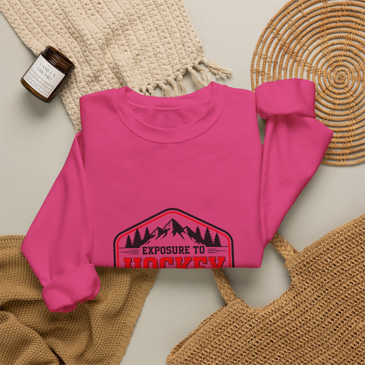 Hockey Happiness Crewneck Sweatshirt for Men