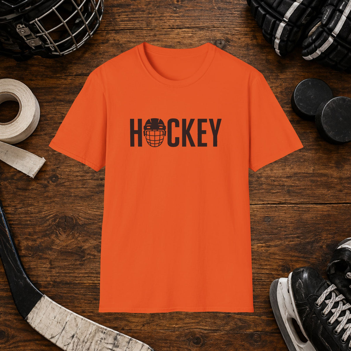 Hockey Helmet Graphic T-Shirt