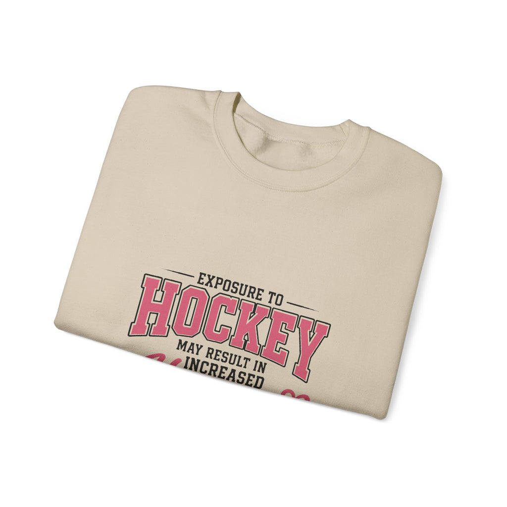 Hockey Happiness Crewneck Sweatshirt for Women