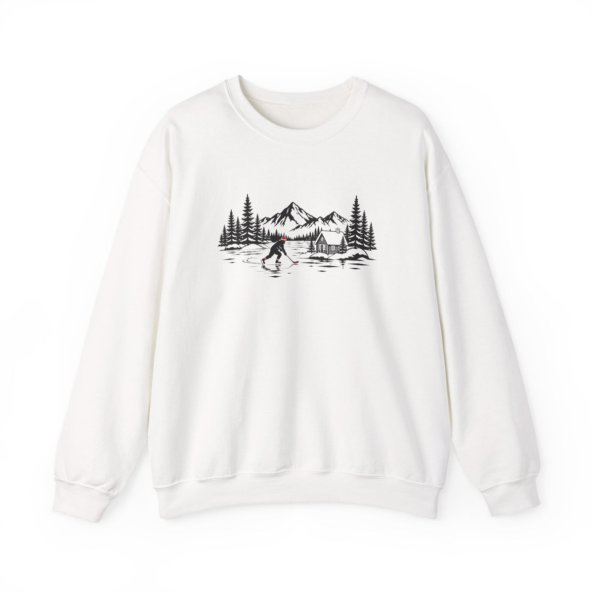 Pond Hockey Red Hat Sweatshirt