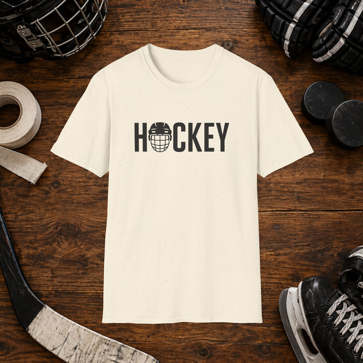 Hockey Helmet Graphic T-Shirt