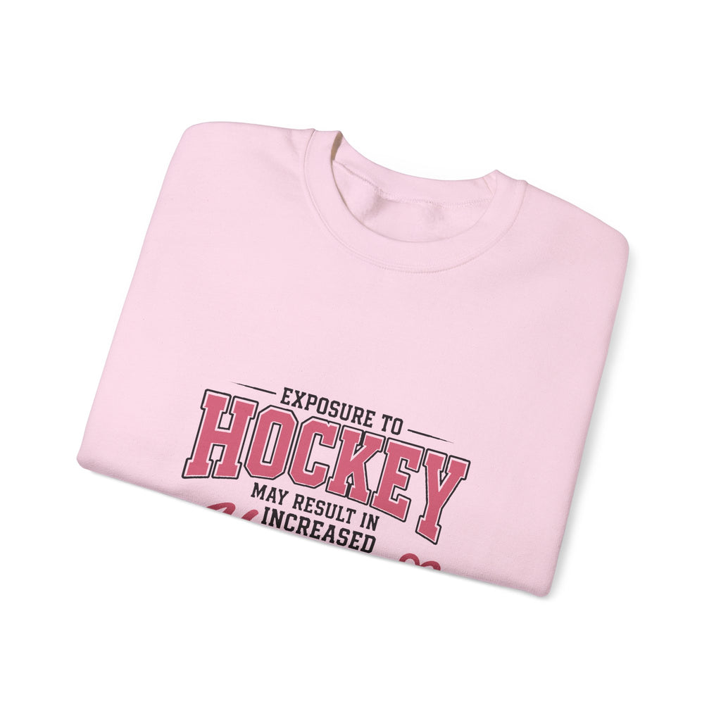 Hockey Happiness Crewneck Sweatshirt for Women