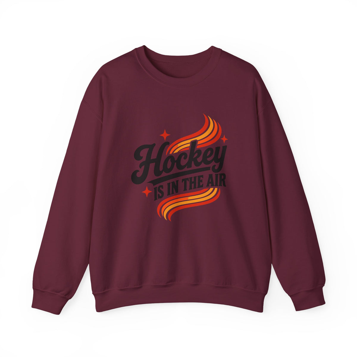 Hockey Is In The Air Retro Hockey Sweatshirt