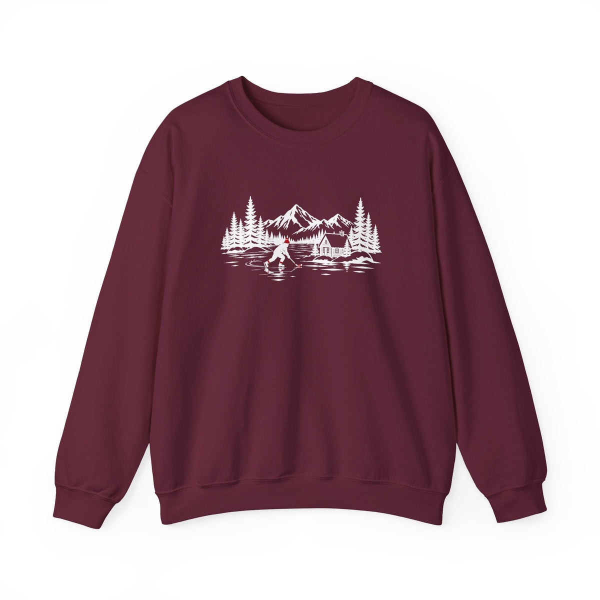 Pond Hockey Red Hat Sweatshirt