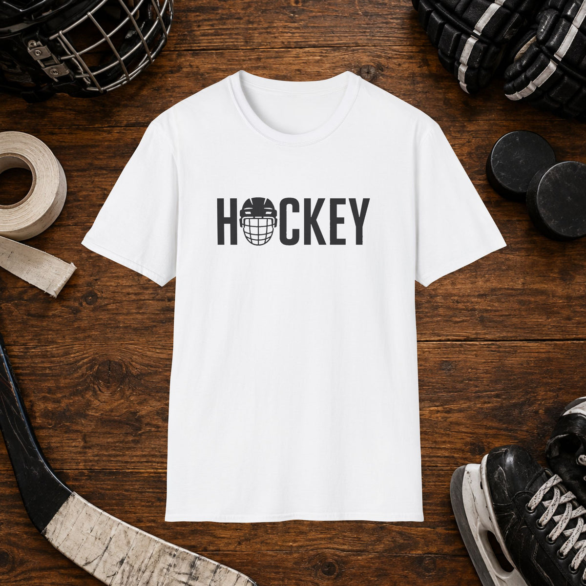 Hockey Helmet Graphic T-Shirt