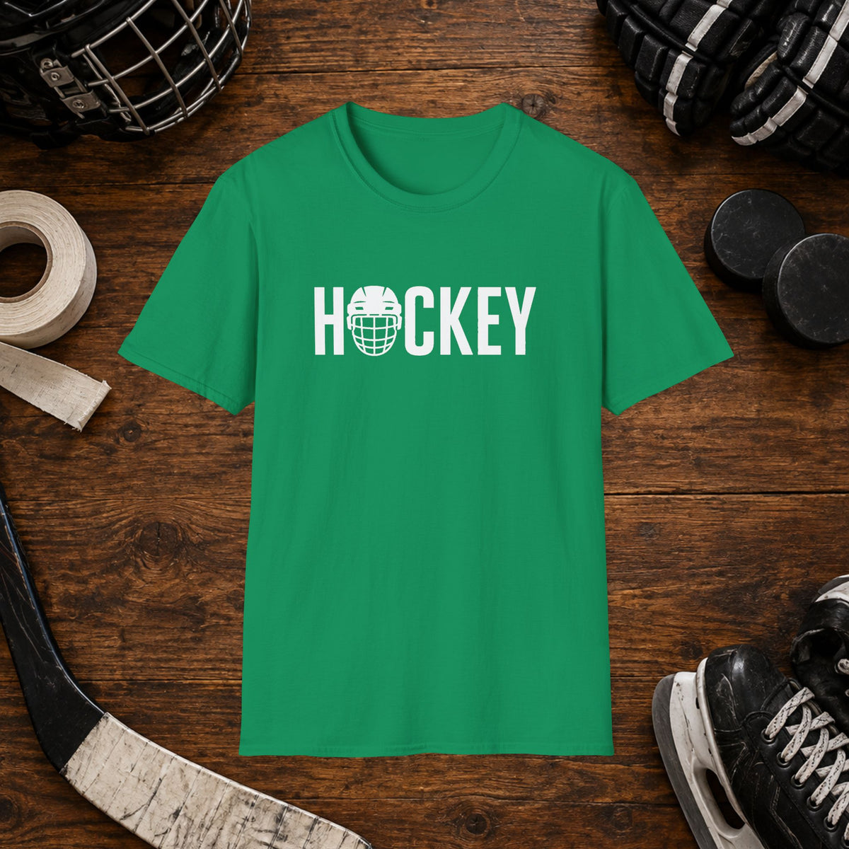 Hockey Helmet Graphic T-Shirt
