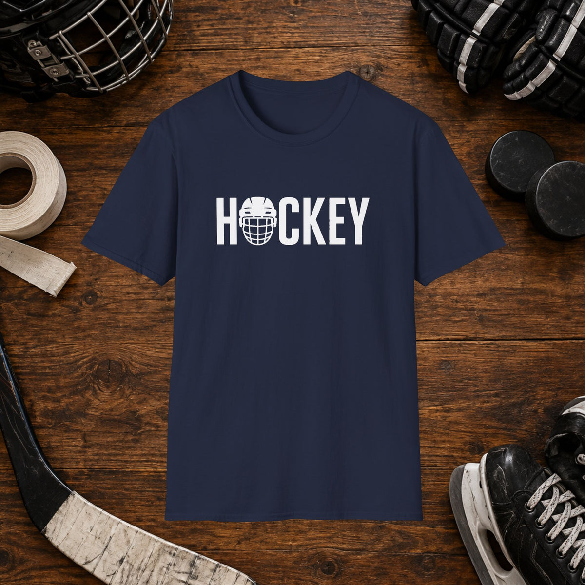 Hockey Helmet Graphic T-Shirt