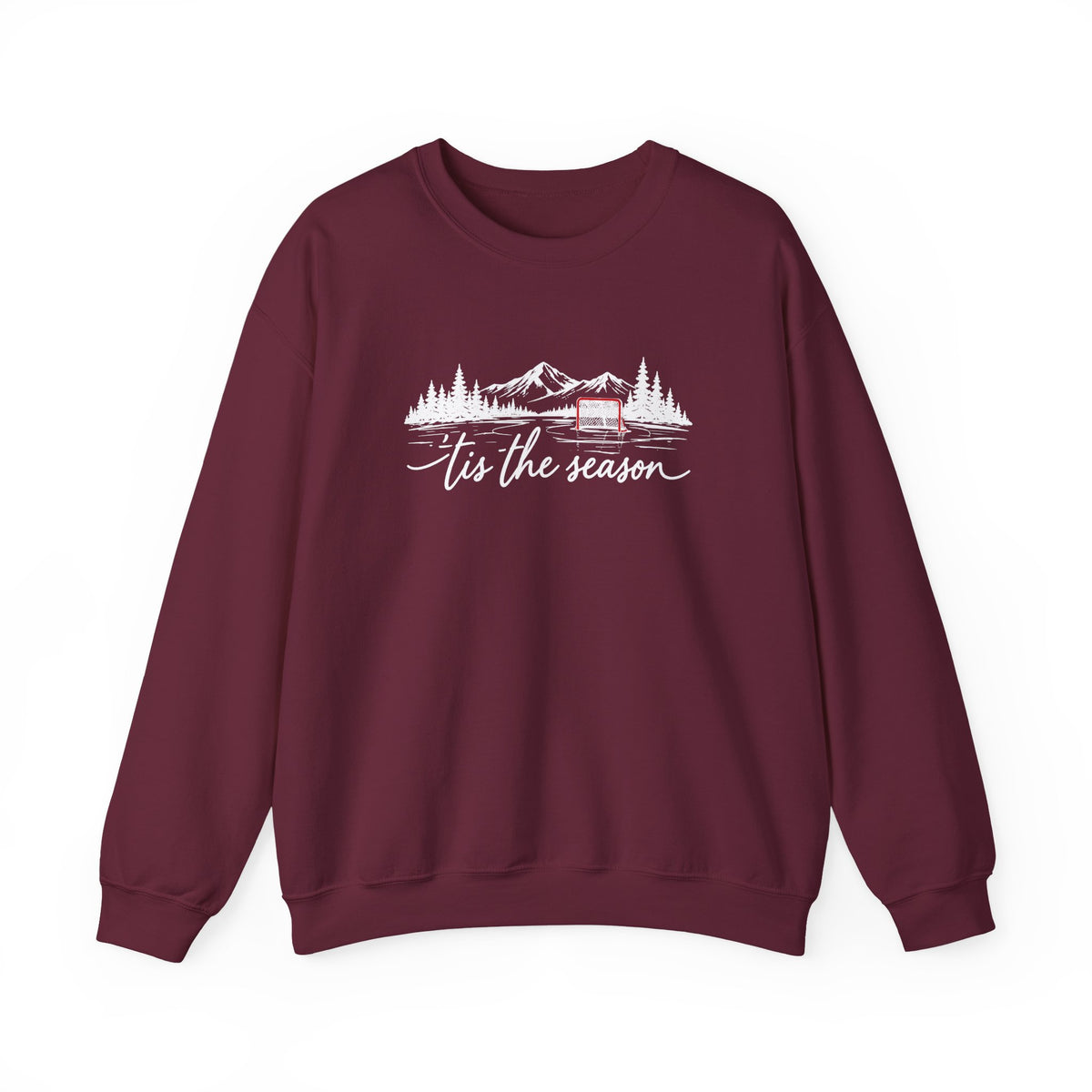 ’Tis the Season Pond Hockey Crewneck Sweatshirt