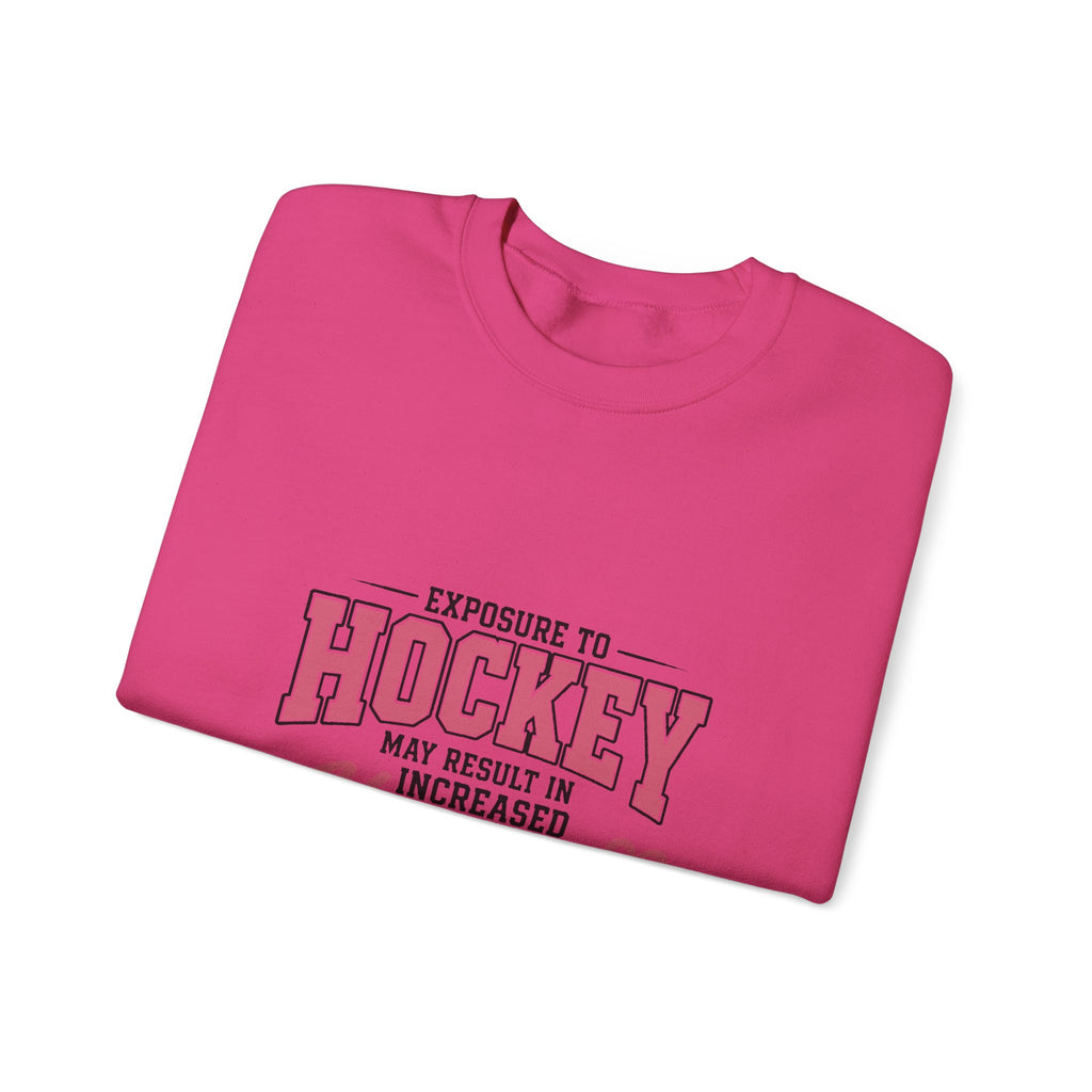 Hockey Happiness Crewneck Sweatshirt for Women