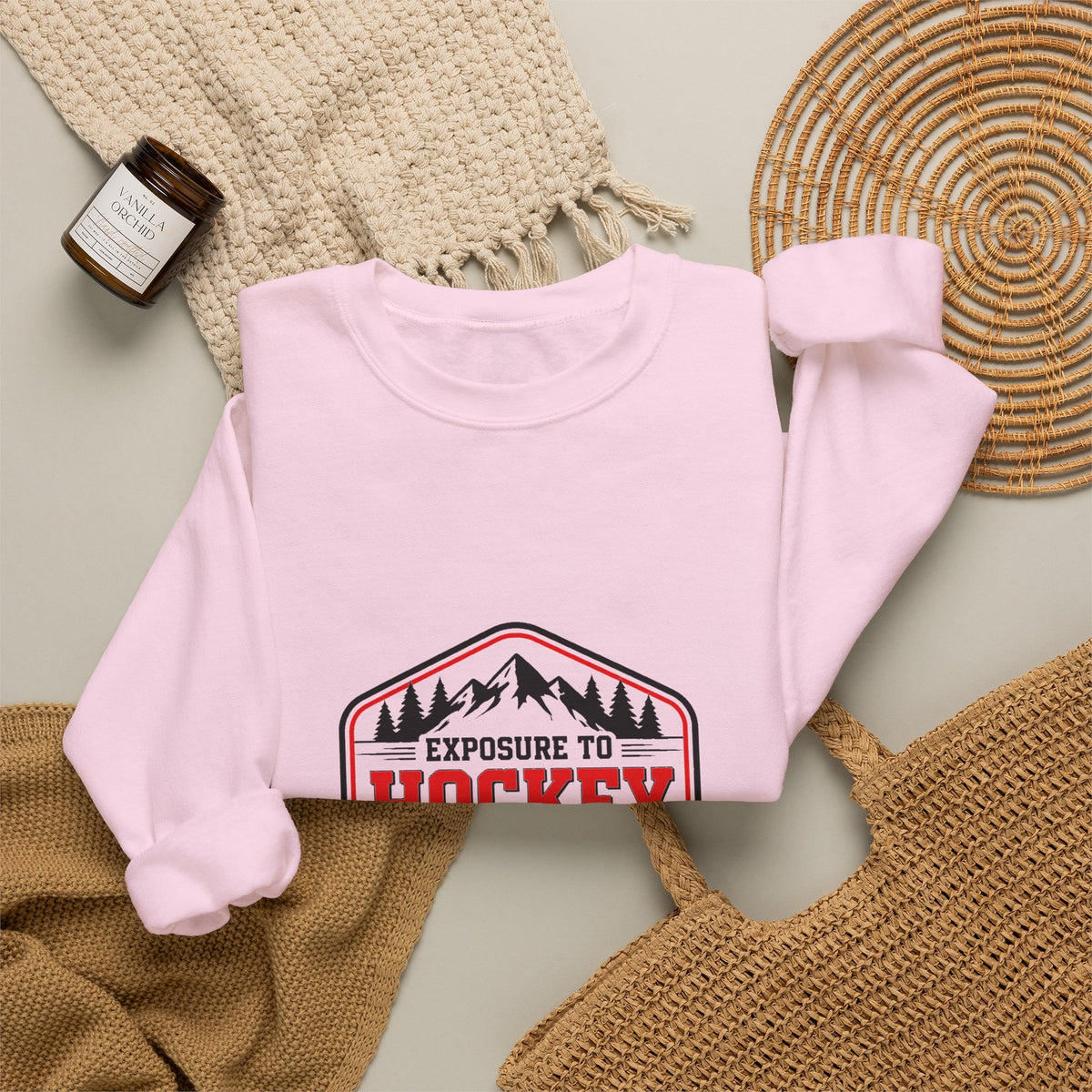 Hockey Happiness Crewneck Sweatshirt for Men