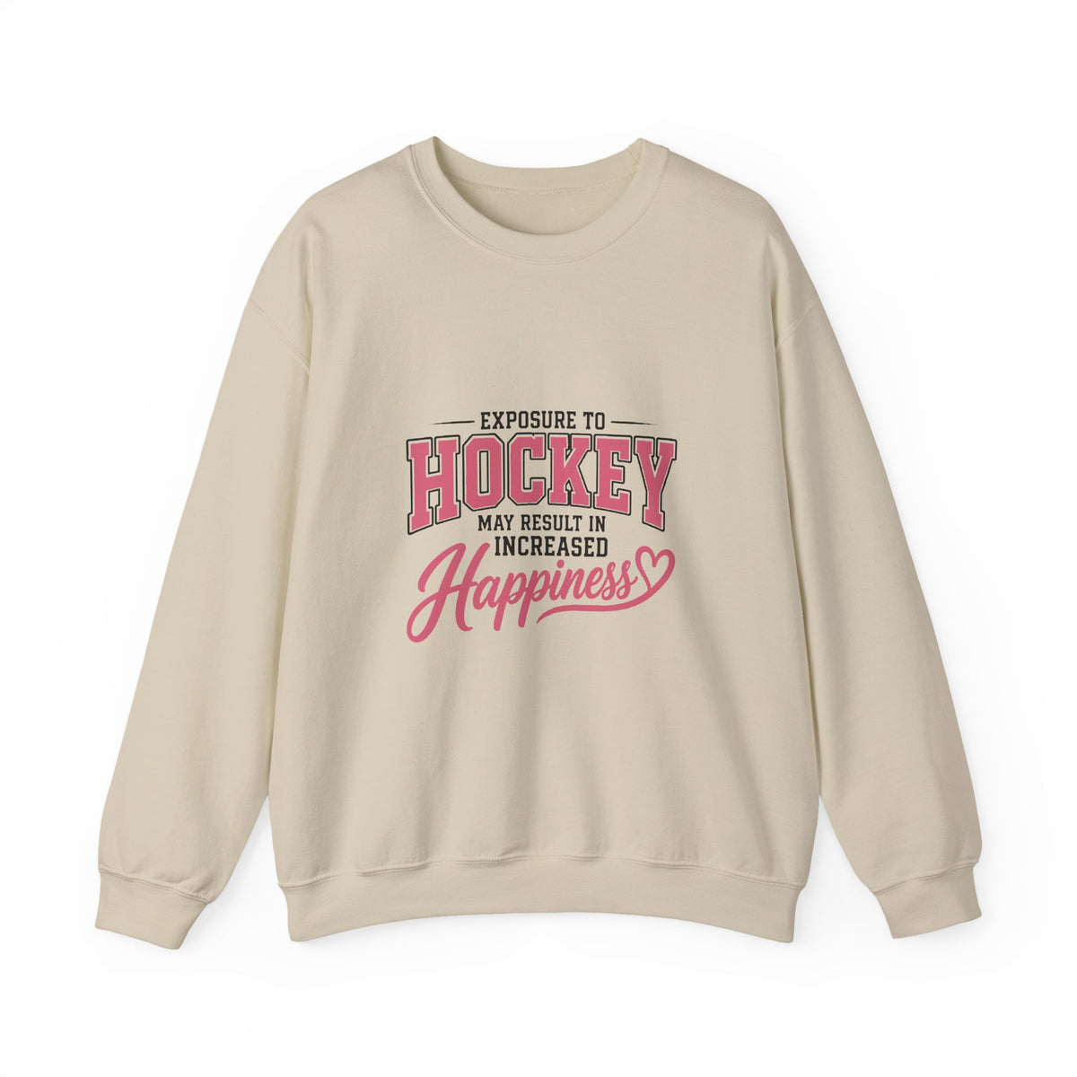 Hockey Happiness Crewneck Sweatshirt for Women