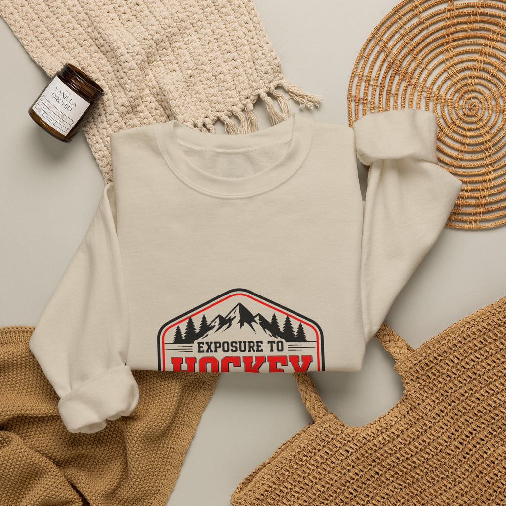 Hockey Happiness Crewneck Sweatshirt for Men