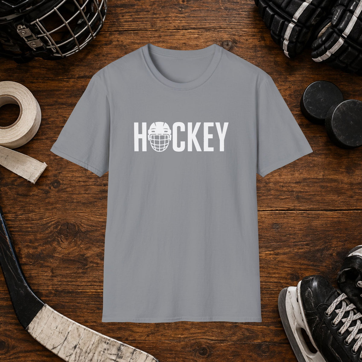 Hockey Helmet Graphic T-Shirt